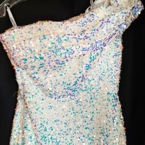 Sherri Hill Dress Size 2 Homecoming Cocktail Sequin stretchy